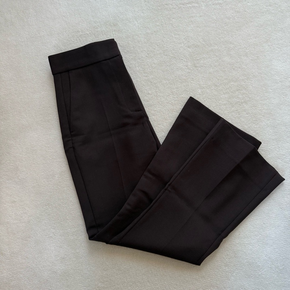 Elegant Brown Boot Cut Pants